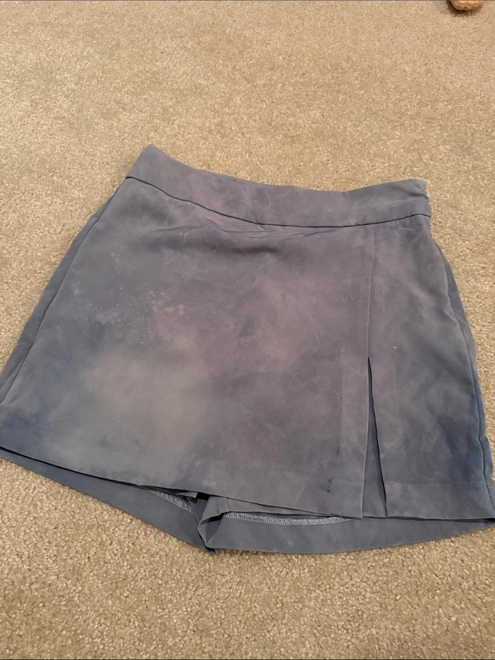 Love tree tie dye acid wash Women's Blue  Skort Shorts